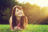 Young woman smiling